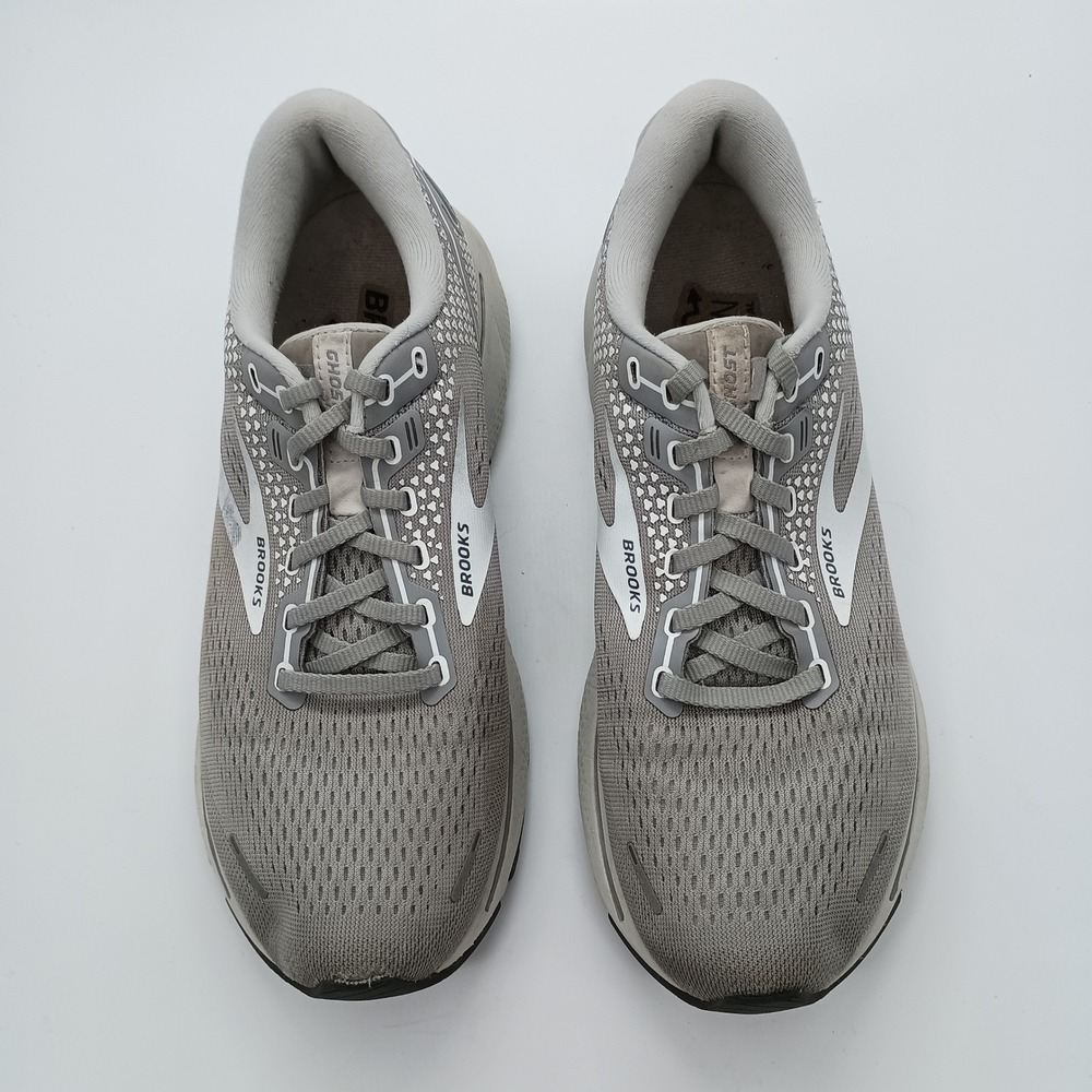 Brooks Ghost 14 Womens Running Shoes Grey Silver Size 9 Medium B - Picture 3 of 9